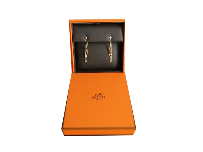 Hermès Chaine d'ancre Dourado Ouro rosa  ref.72268
