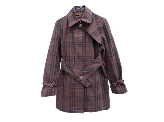 Burberry Trench coat Brown Cotton  ref.72273