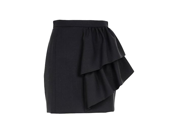 Saint Laurent Skirt Black Wool  ref.72475