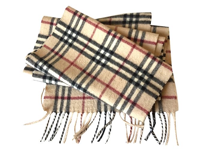 Burberry Sciarpa da uomo Multicolore Cachemire Lana
