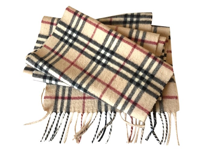 Burberry Men Scarf Multiple colors Cashmere Wool  ref.72528
