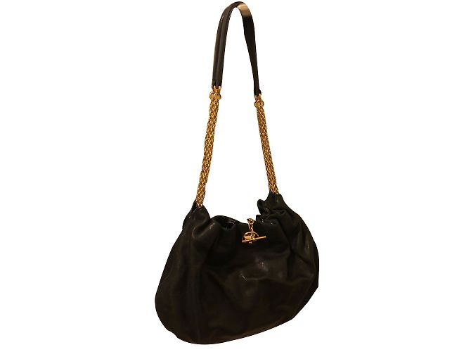 Borsa a mano Sonia Rykiel in pelle nera Nero