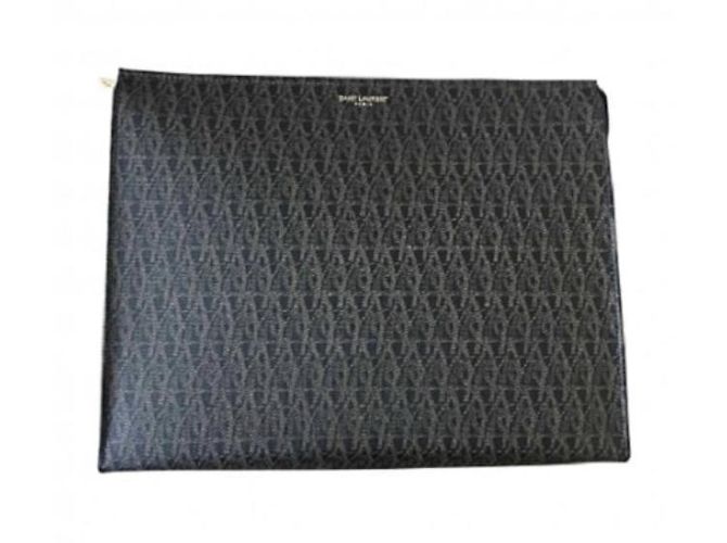 Portadocumenti Saint Laurent Marrone in Pelle