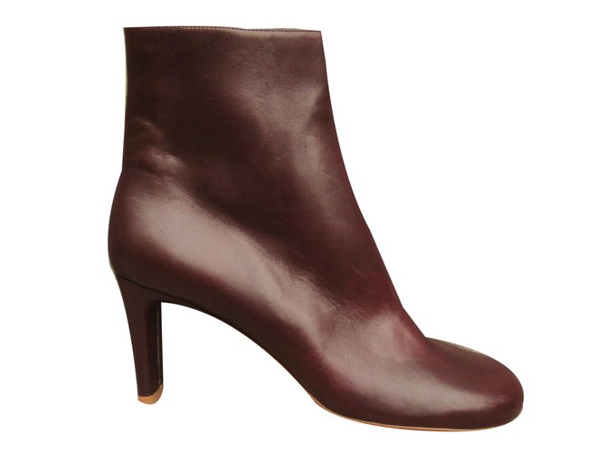 Mulberry Ankle boots Brown Leather  ref.72610