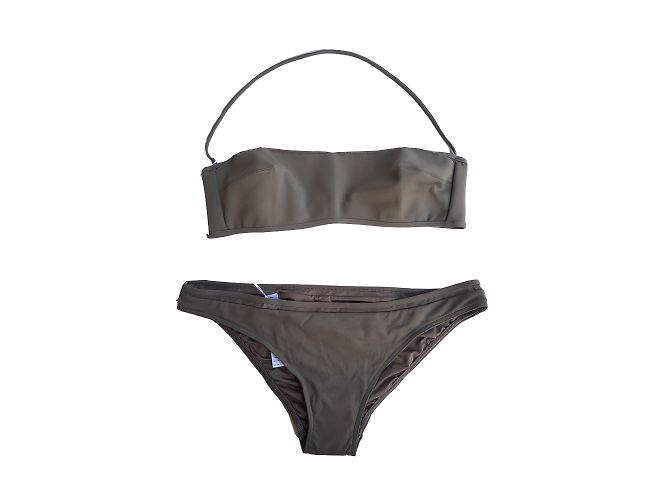La Perla Zweiteiliger Badeanzug Beige Polyamid Größe 46