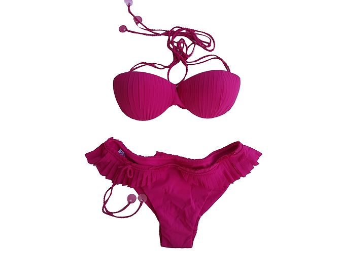 La Perla Badeanzug Rot Polyester Größe 44