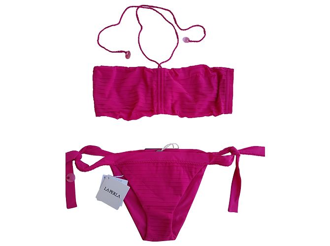 La Perla Badeanzug Fuchsia Größe 44 IT Pink