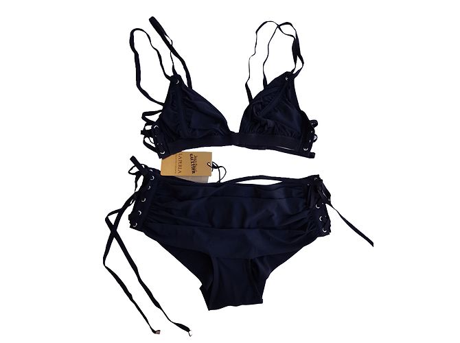 La Perla Badeanzug Jean Paul Gaultier Schwarz Größe 42