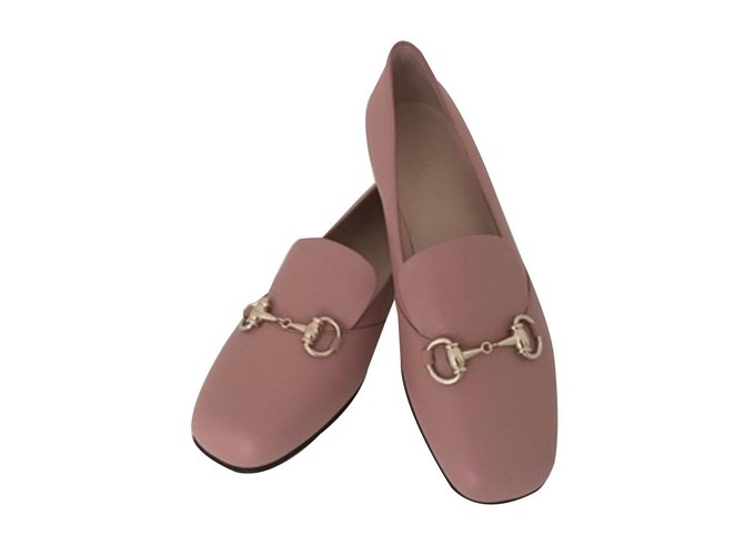 Gucci Loafers Pink Leather  ref.72659