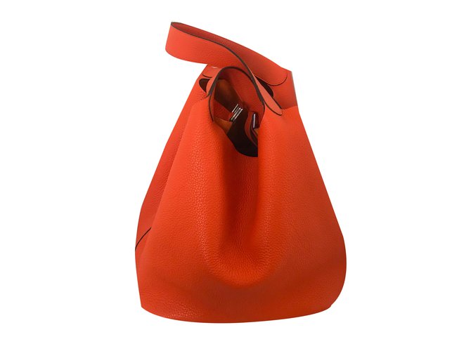 Hermès Picotin Orange Leder  ref.72664