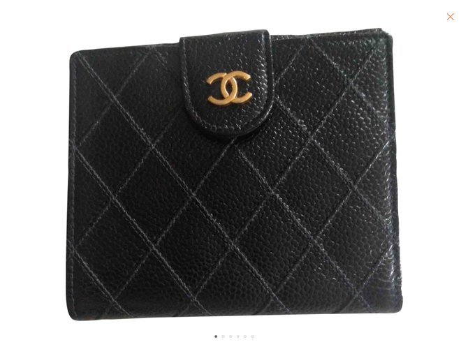 Chanel TIMELESS Black Leather  ref.72672