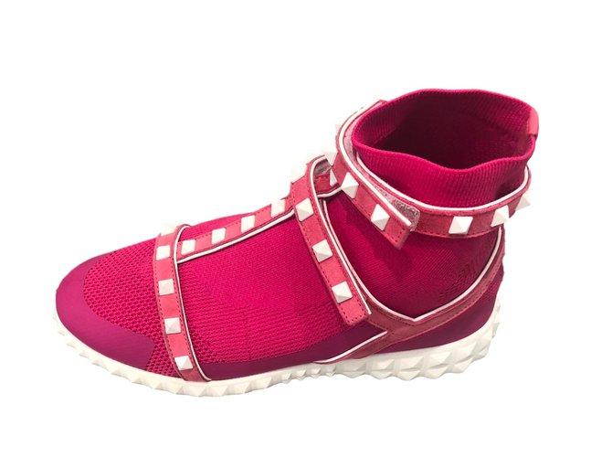 Valentino sneakers Pink Cloth  ref.72708