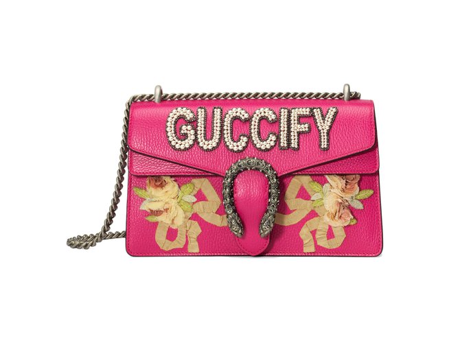 Gucci Dionysos Pink Leder  ref.72715