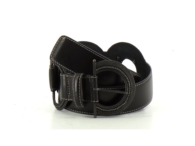 Gianfranco Ferré Belts Black Leather  ref.72749