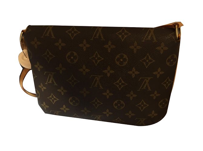 Borsa a tracolla Louis Vuitton Tango marrone in tela