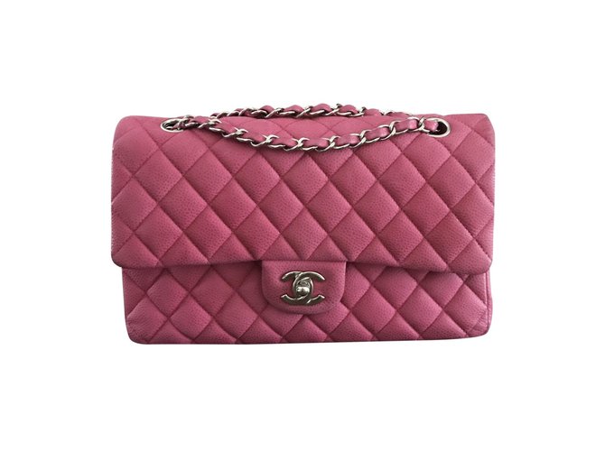 Timeless Chanel Handbags Pink Leather  ref.72780