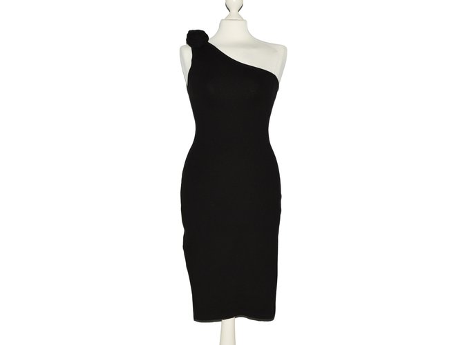 Sonia Rykiel pour H&M Robes Coton Elasthane Polyamide Noir  ref.72820