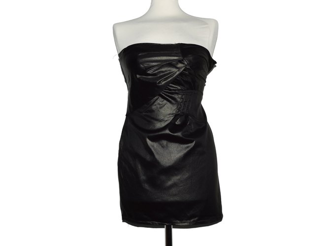 Pinko Dress Black Elastane Polyamide Acetate  ref.72824