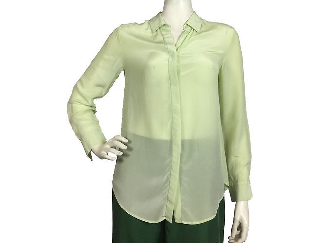 Uniqlo Blusa de camisa de seda