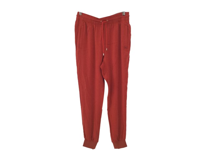 Gucci Pants, leggings Orange Silk  ref.72895