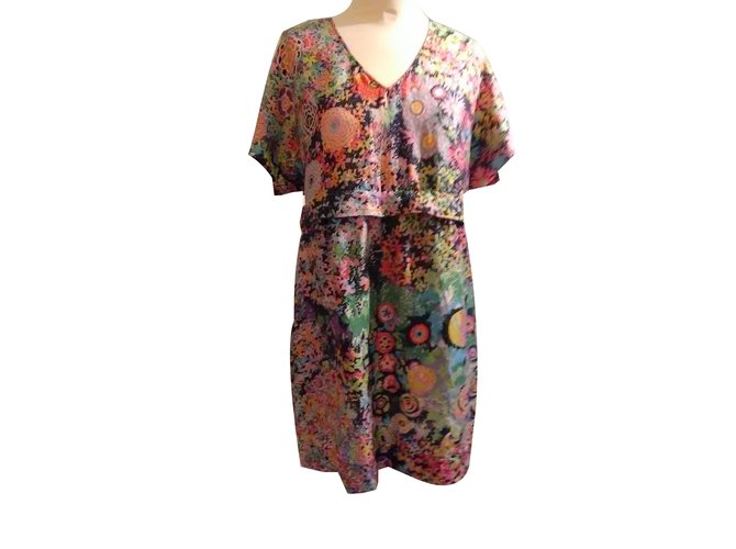 See by Chloé Robes Soie Multicolore  ref.72922