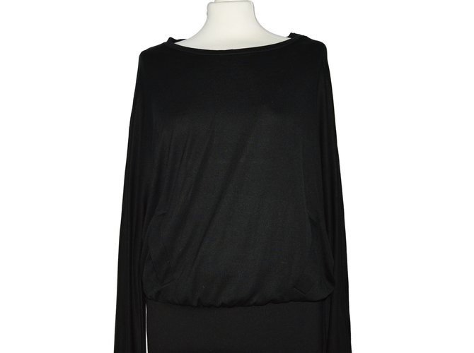 L'Agence Dresses Black Nylon Rayon Tencel  ref.72948