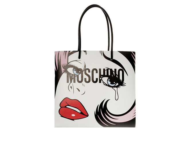 Moschino capsule 18 Bag White Leather  ref.72984