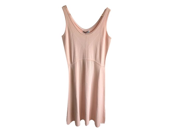 Balenciaga Knit dress Pink Viscose  ref.73023