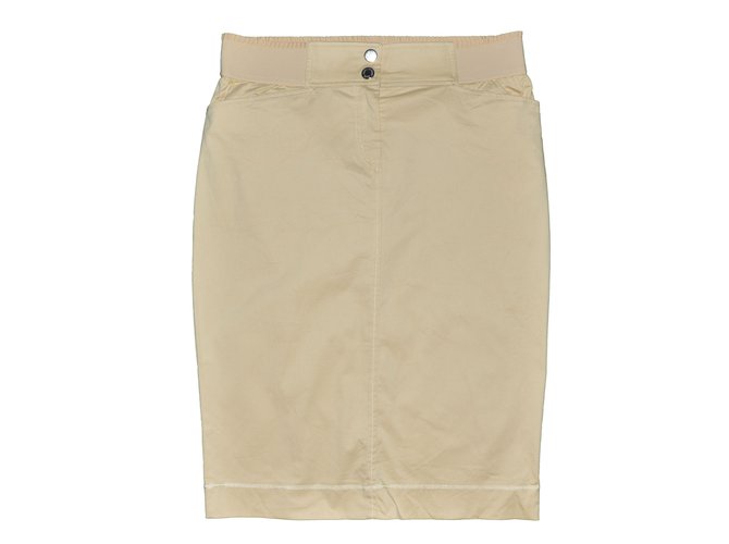 Dolce & Gabbana Skirts Beige Cotton Elastane  ref.73042