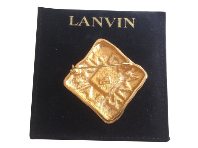 Lanvin Alfinetes e broches Dourado Banhado a ouro  ref.73110