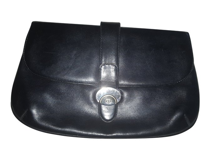 Gucci Pochette Cuir Noir  ref.73161