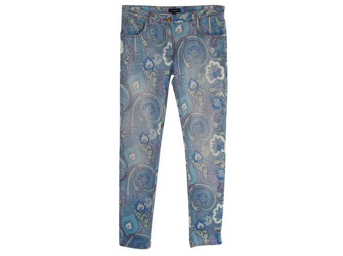 Etro Jeans Blu Cotone  ref.73239