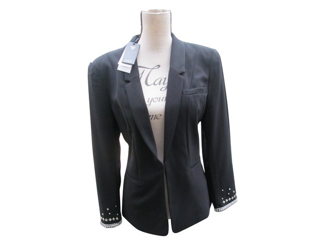 Guess Jackets Black Polyester  ref.73312