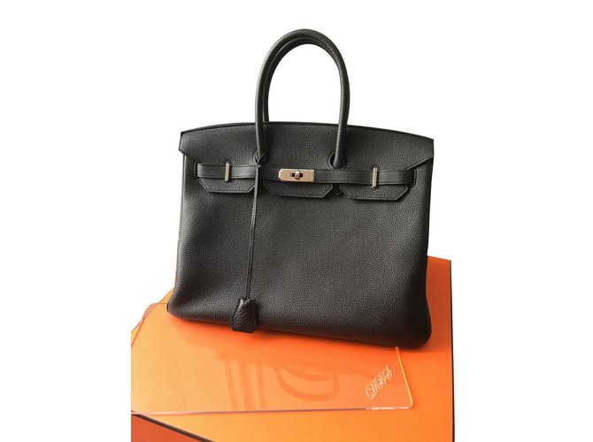Hermès Birkin 35 Black Leather  ref.73358