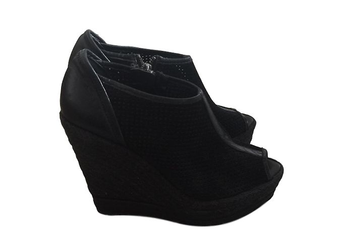 Espadrillas The Kooples in pelle nera Nero