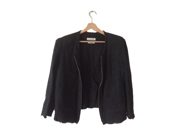 Isabel Marant Jacket Black Cotton  ref.73437