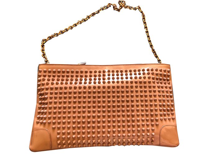 christian louboutin beige clutch christian louboutin beige clutch