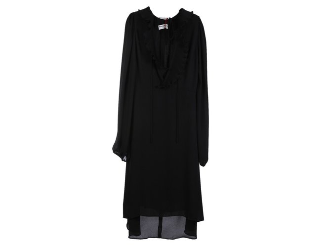 Balenciaga Robes Polyester Noir  ref.73519
