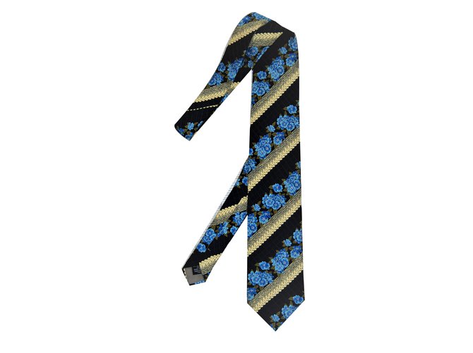 Kenzo Krawatte Blau Marineblau Seide  ref.73520
