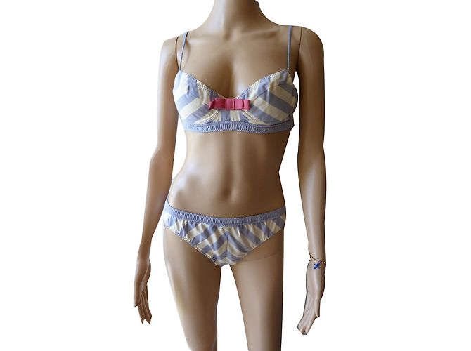 Louis Vuitton Trajes de baño Blanco Azul