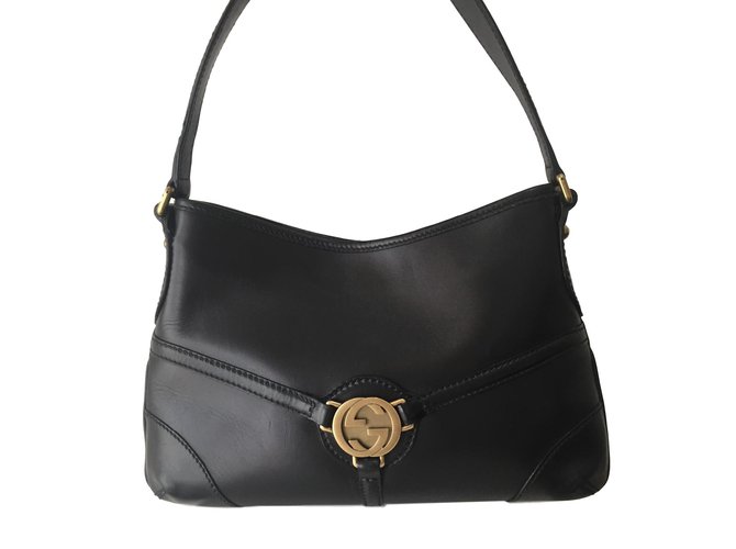 Gucci Handbags Leather Black Ref 73578 Joli Closet Gucci Handbags Leather Black Ref 73578