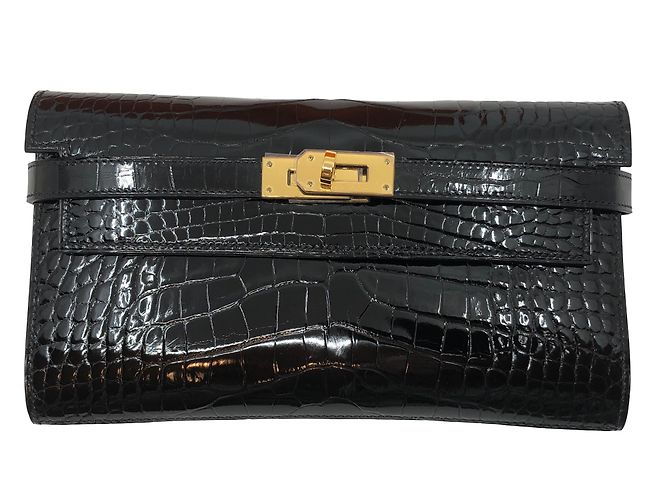 Hermès alligatore kelly Nero Pelli esotiche