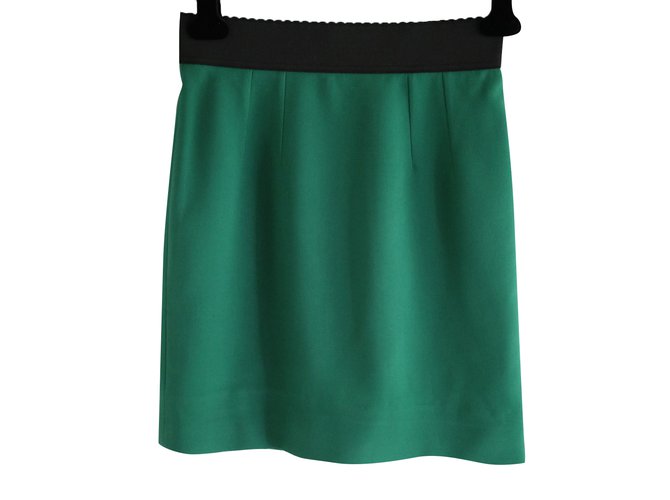 Dolce & Gabbana Skirt Green Viscose  ref.73707