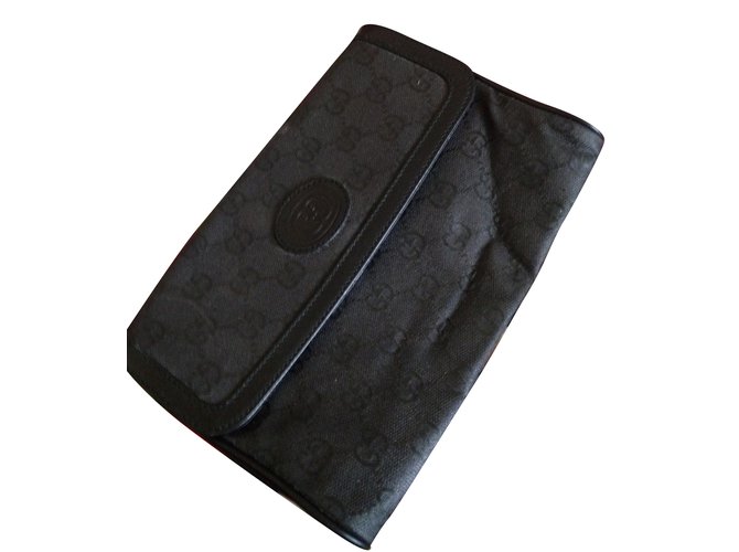 Gucci Clutch bags Black Cloth  ref.73708