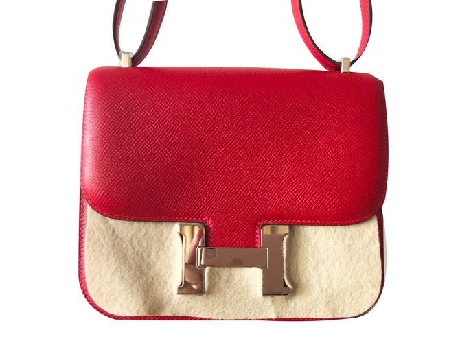 Hermès Constance 18 Red Leather  ref.73752