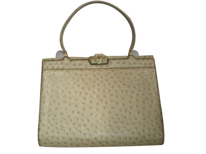 Autre Marque Handbag Beige Exotic leather  ref.73770