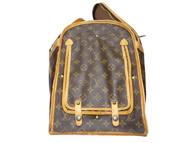 Louis Vuitton Saco do cão Marrom