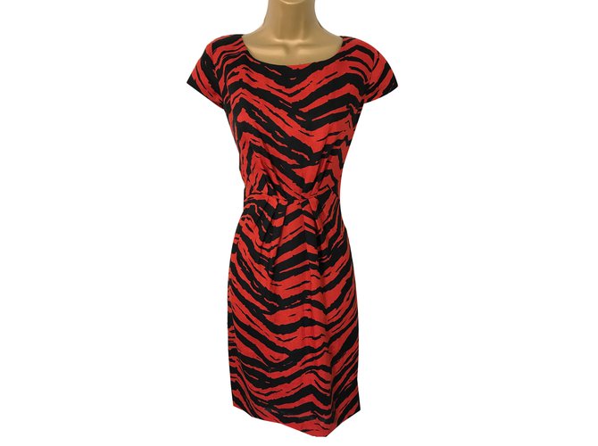 hobbs orange dress