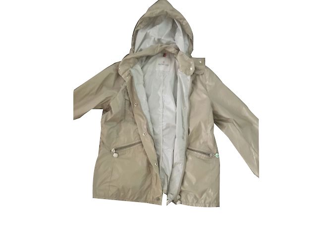 Giacca impermeabile Moncler beige