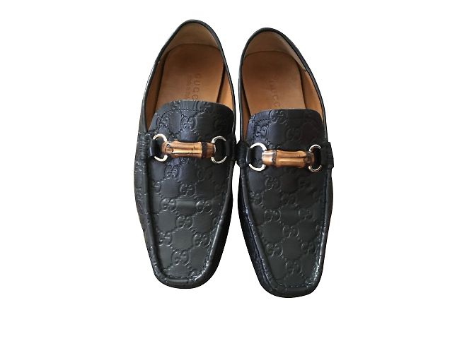 Mocassini Gucci in pelle nera Nero